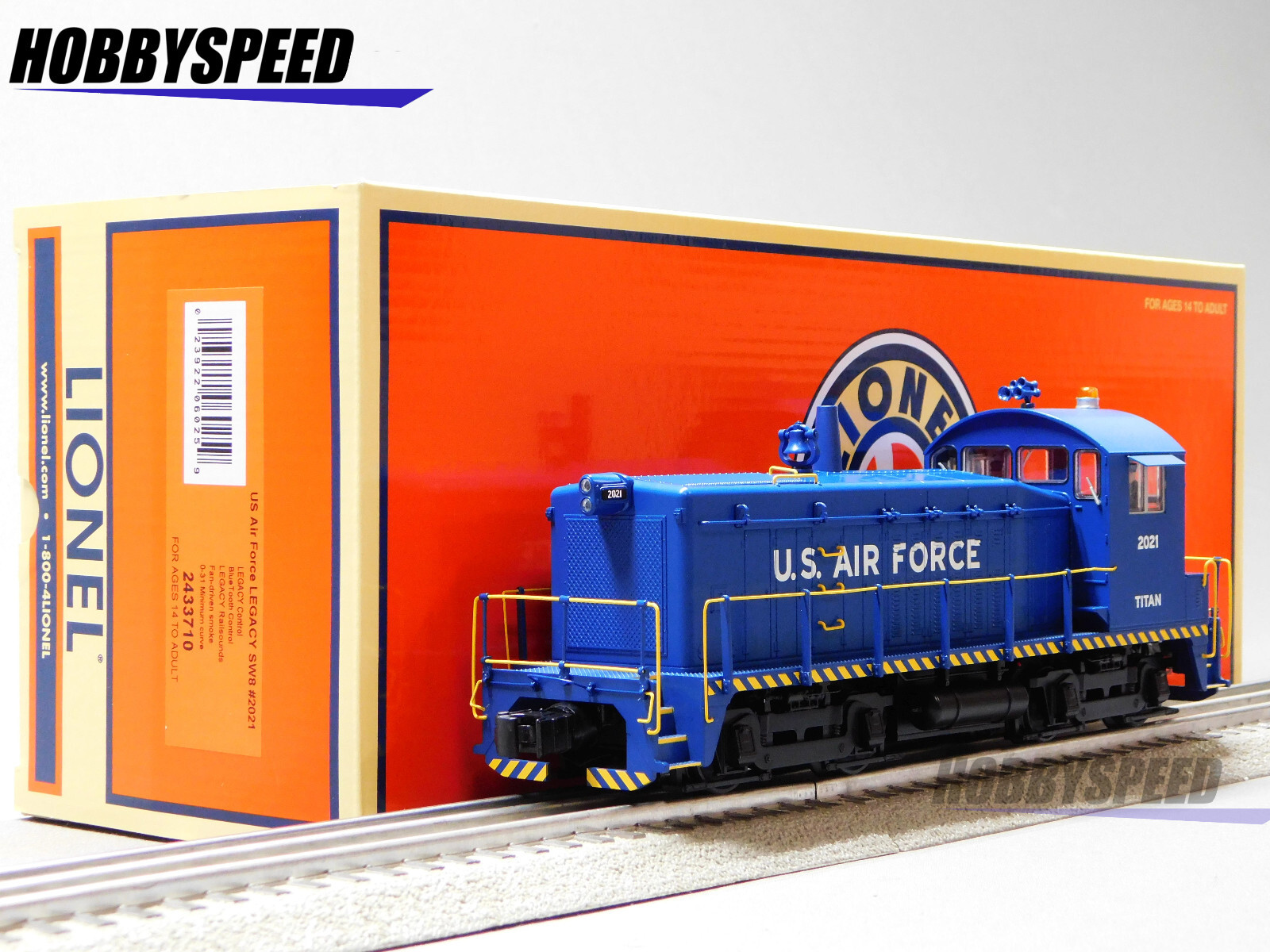 LIONEL US AIR FORCE LEGACY SW8 #2021 DIESEL ENGINE LOCOMOTIVE train 2433710 NEW