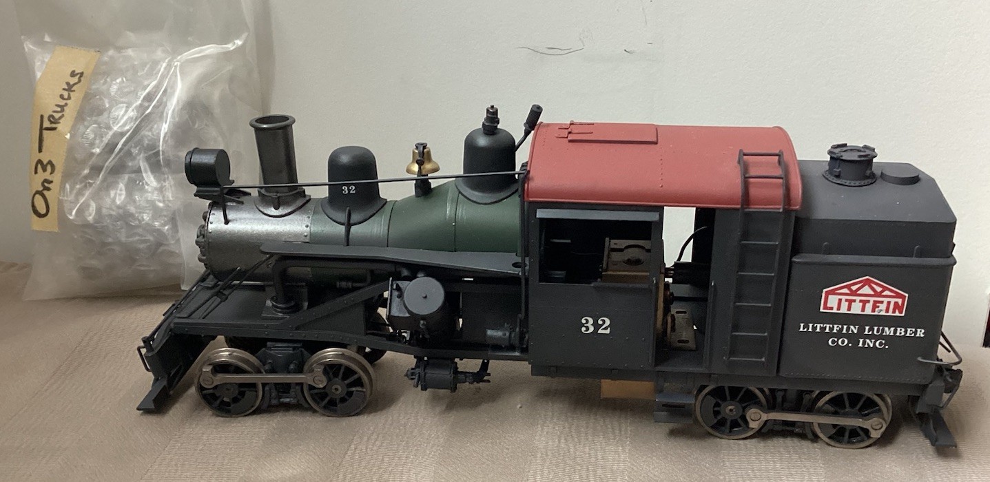 On3/O Brass Model Train – Westside Model Company Heisler No. 3 Painted