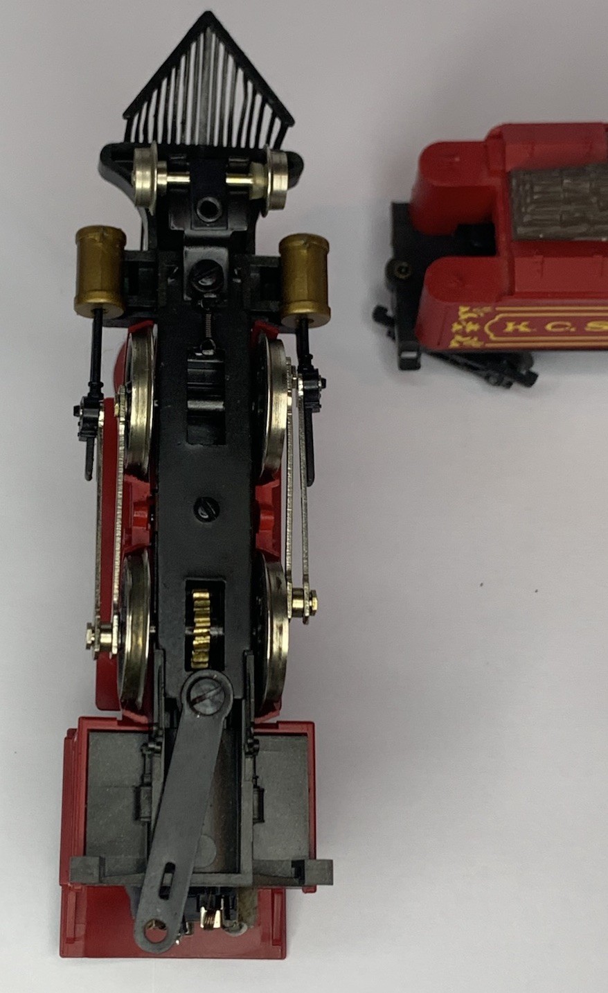 AHM Rivarossi HO Scale Bowker 2-4-0 Steam Loco & Tender KC.St.L.&C VTG Untested
