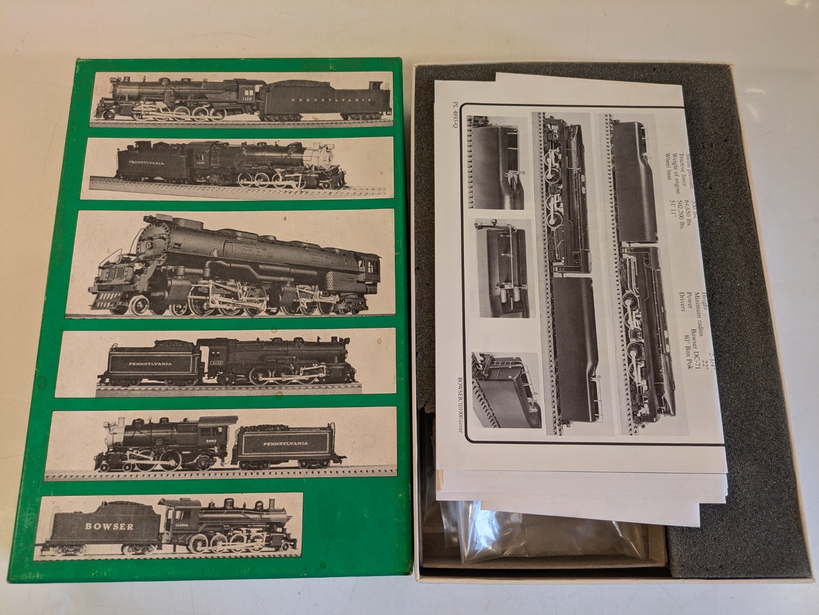 HO 4-4-4-4 w/ Tender T-1 Duplex PRR Pennsylvania Kit RARE! NIB NOS # 101000
