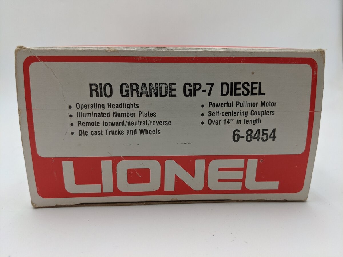 Lionel 6-8454 O Gauge Rio Grande GP-7 Diesel Locomotive #8454/Box