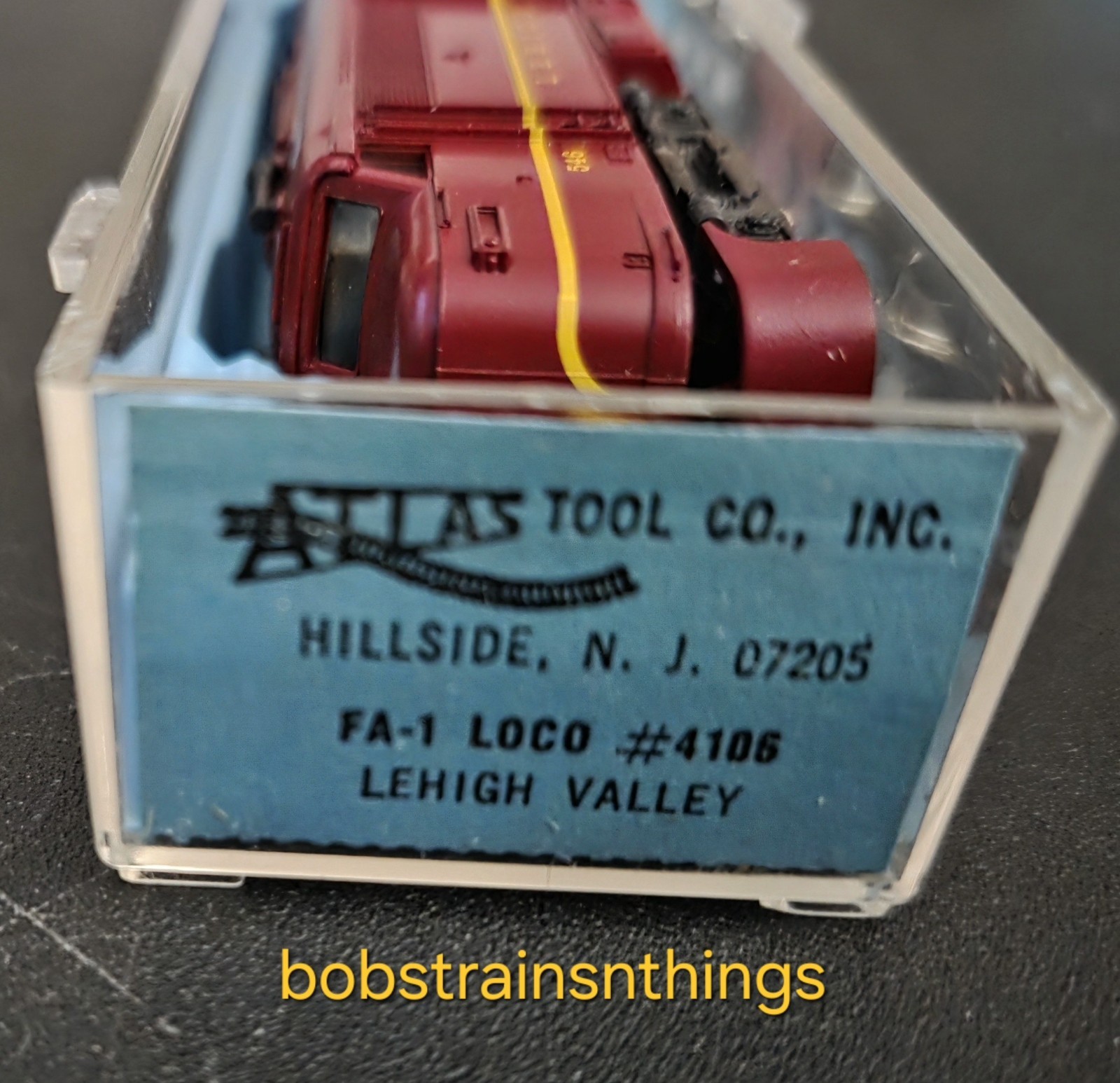 Atlas N Gauge #4106 FA-1 Lehigh Valley Powered Engine Used “SEE DESCRIPTION”