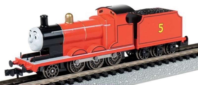 N Thomas & Friends James Red Locomotive