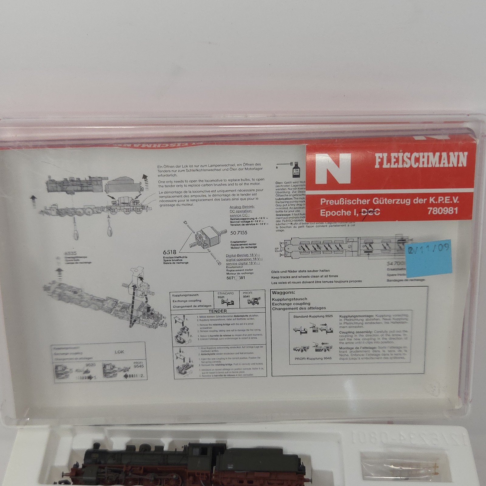 FLEISCHMANN set 780981 Prussian Freight Train KPEV Epoche I DCC RARE