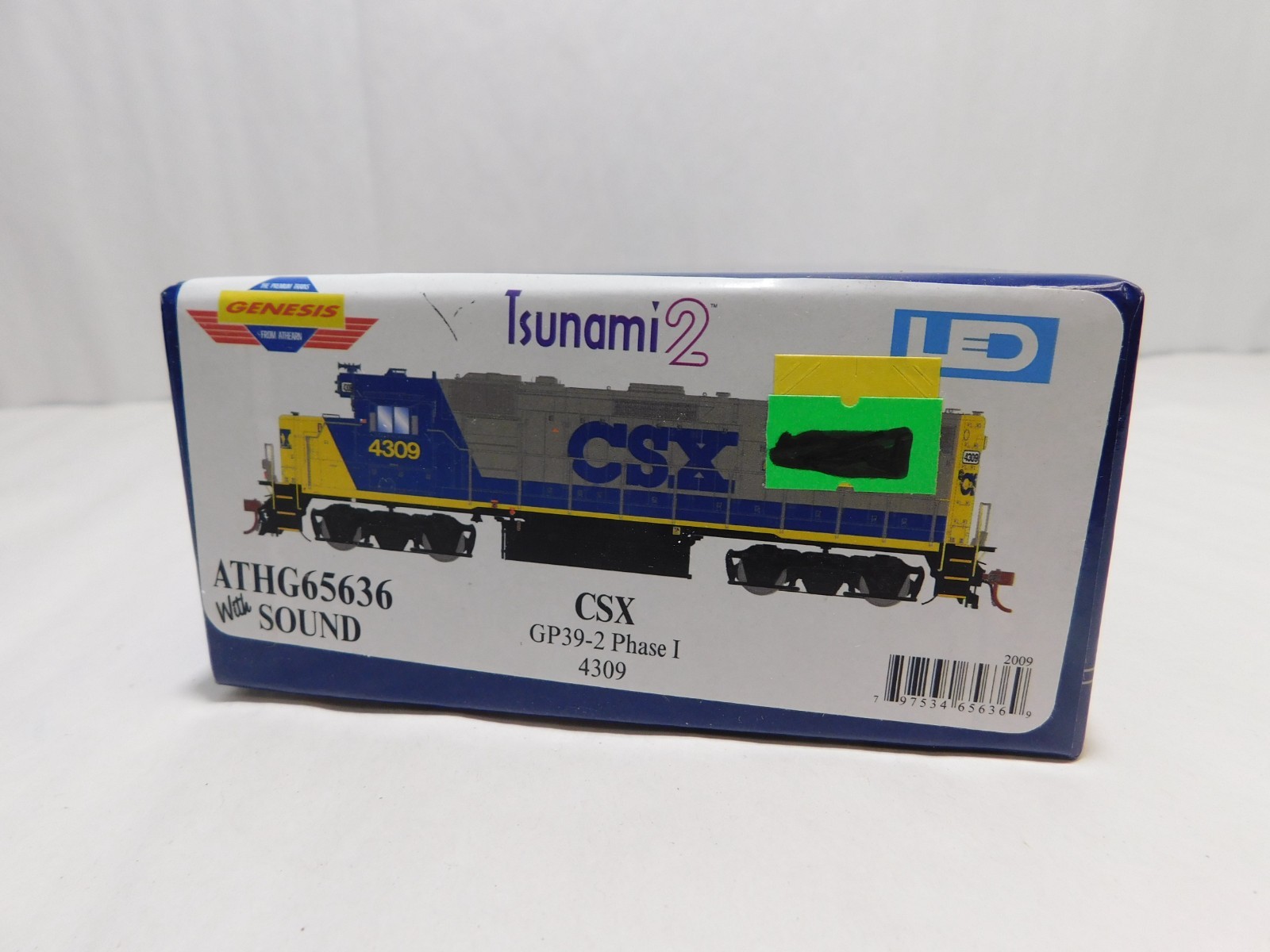 Athearn Genesis ATHG65636 HO Scale GP39-2 Phase 1 Diesel Locomotive, CSX #4309
