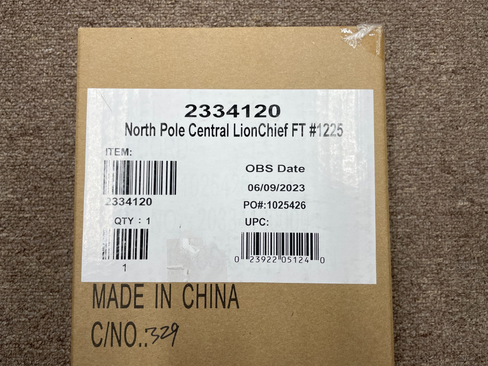 Lionel 2334120 North Pole Central LionChief FT Christmas #1225 O Gauge – NEW