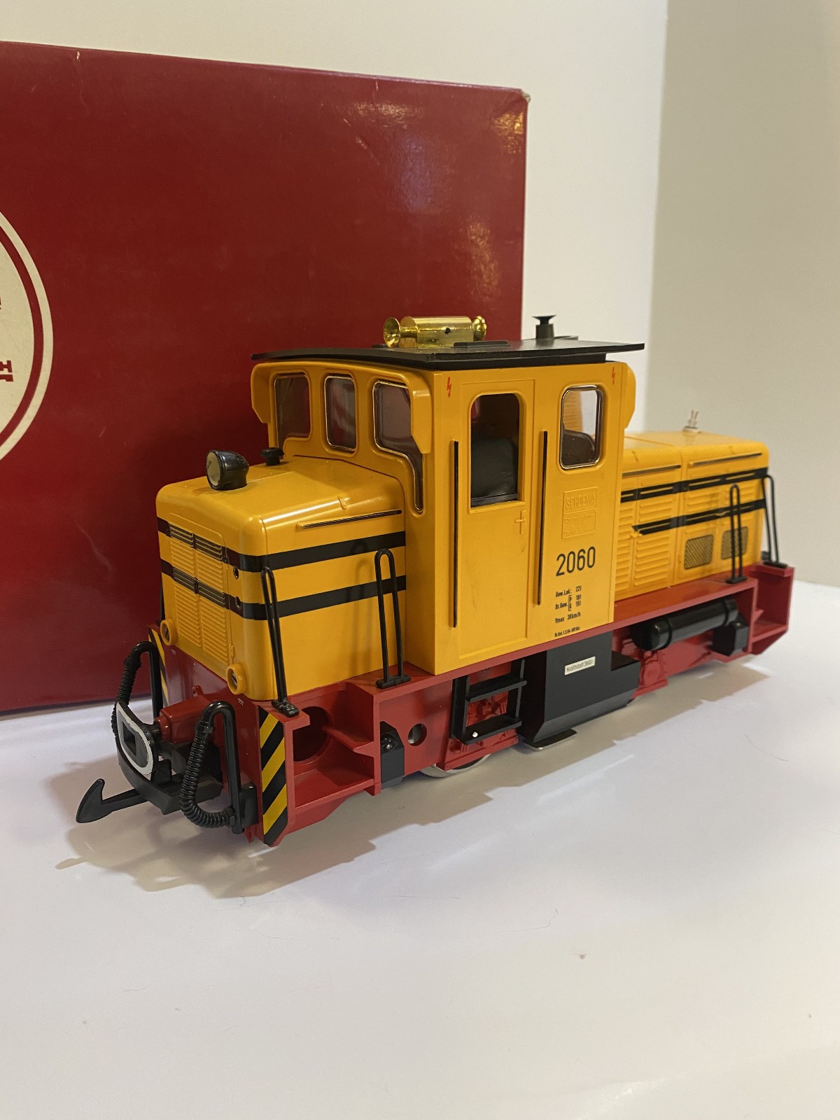 LGB 2060 H – Yellow G-Scale Locomotive – The Big Train Loco In Box – Lehmann
