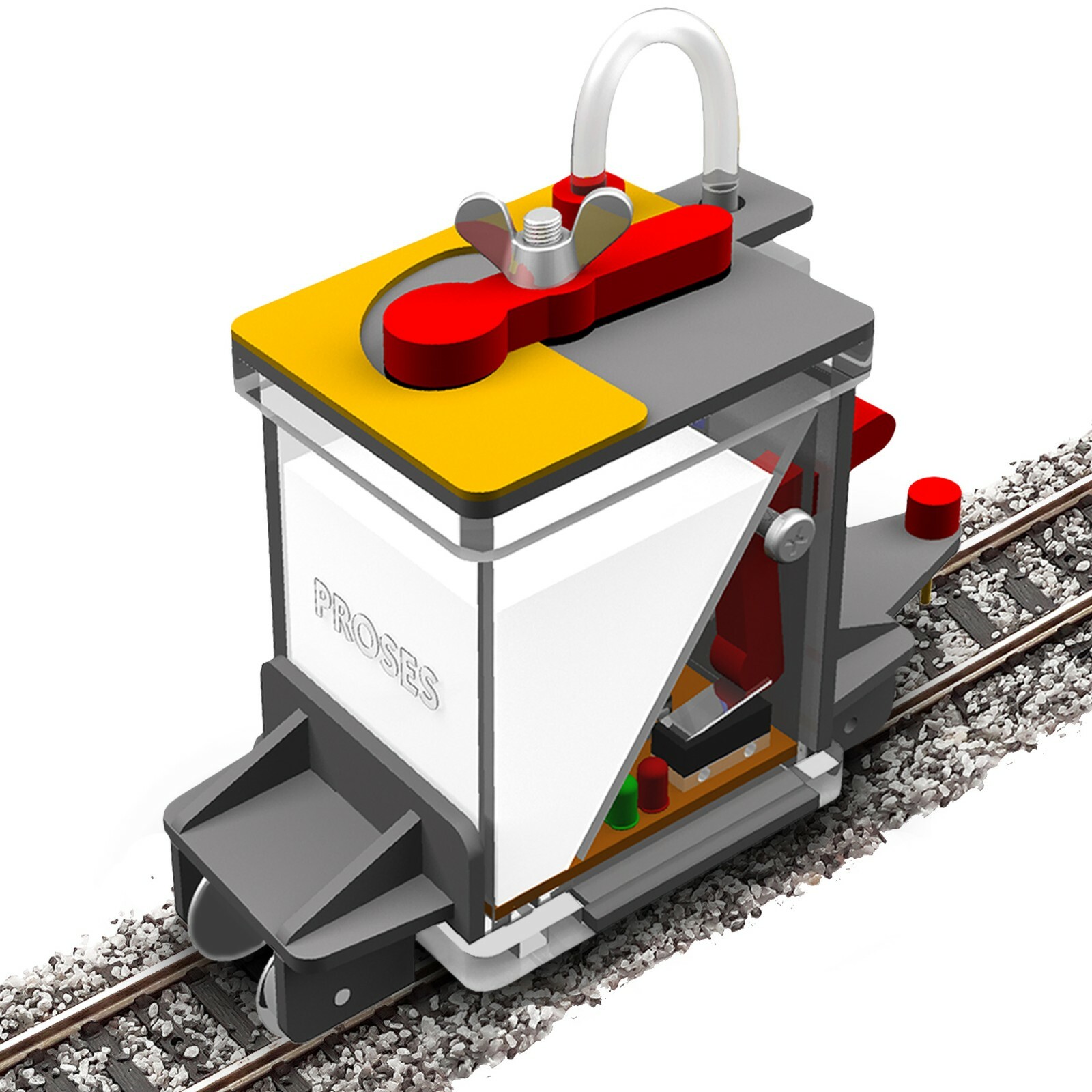 HO Scale Proses Ballast Glue Applicator for Model Train