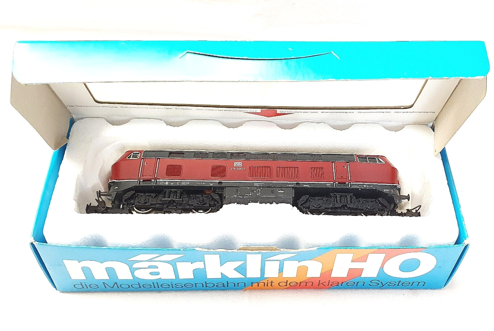 Marklin AC HO 1:87 German DB BR 216 “STANDARD DB” Red DIESEL LOCOMOTIVE MIB`85!