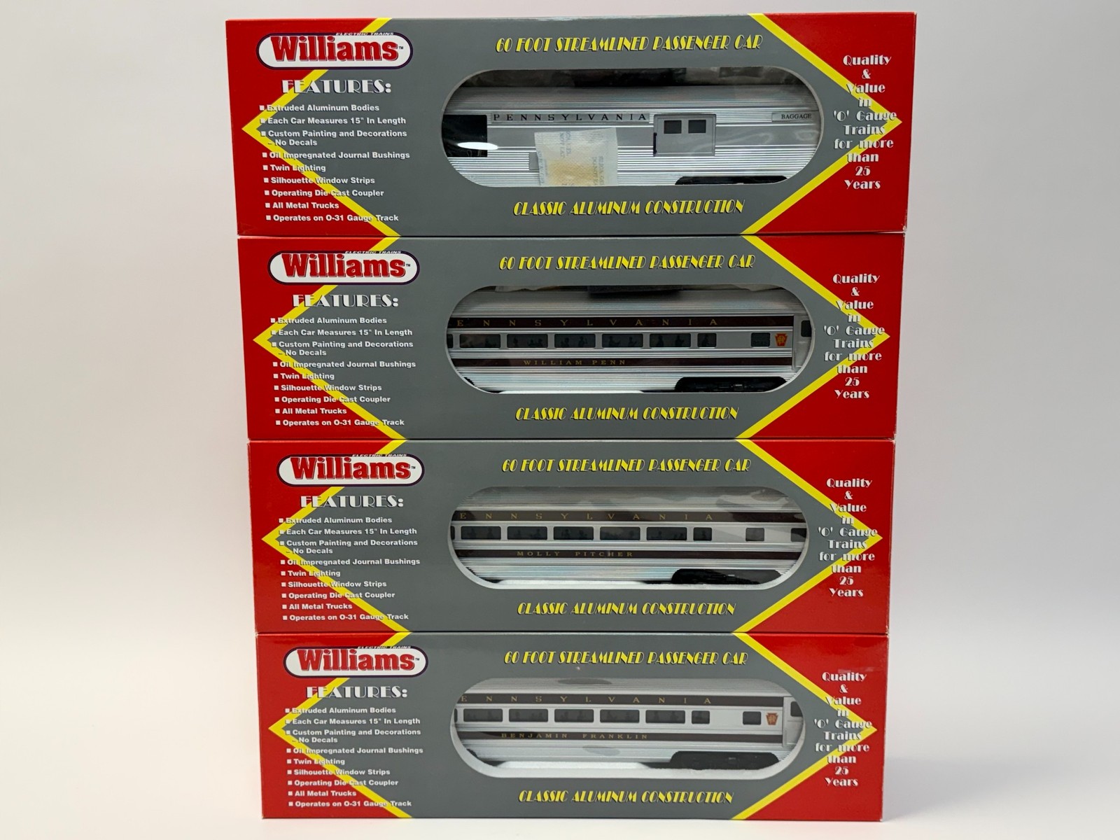 Williams Bachmann Pennsylvania Tuscan GG‑1 + Full 6‑Car Luxury Liner Set