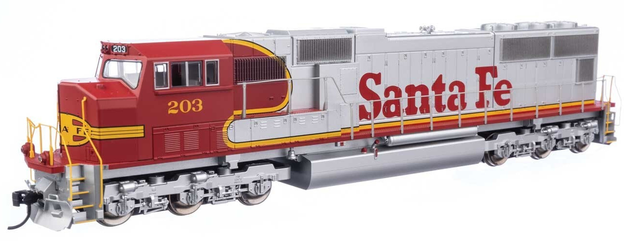 Walthers HO Scale ~ EMD SD75M ~ Santa Fe #203 ~ DC Version ~ 910-11001