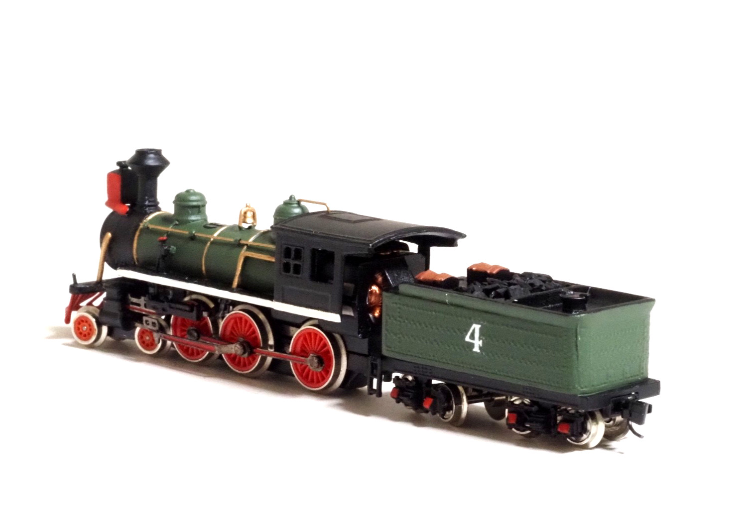 Brass Z-scale Westmodel 30031 American Early Era Steam Locomotive + tender, NEW