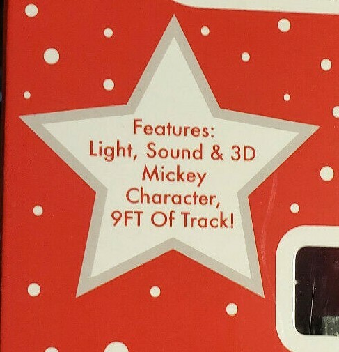 Disney Mickey Mouse Christmas Holiday Express 12 Pc Train Set Red Age 8+