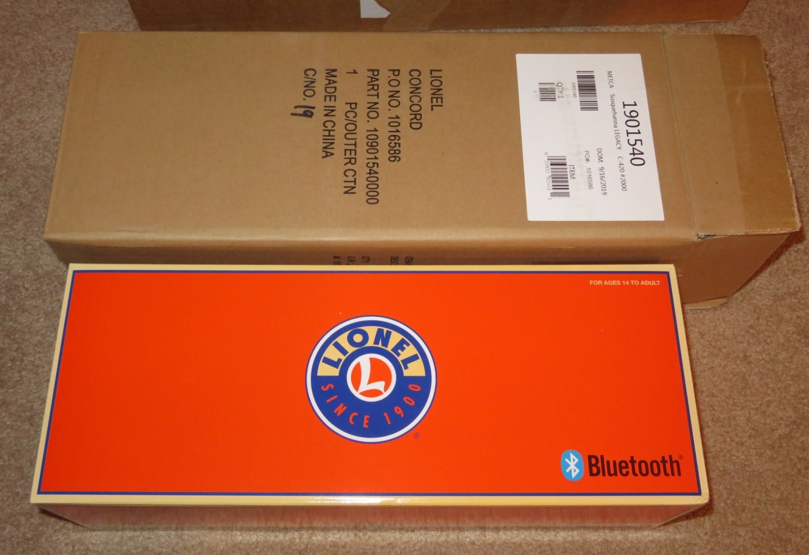 LIONEL 1901540 METCA Susquehanna LEGACY C-420 #2000 – NEW – NR