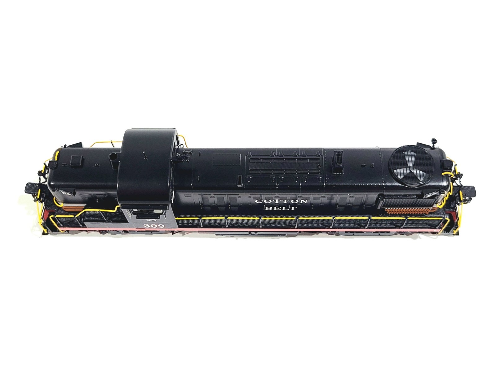 Division Point SSW Alco RS-3 Cotton Belt Black Widow #309 HO Brass #DP-8779.1