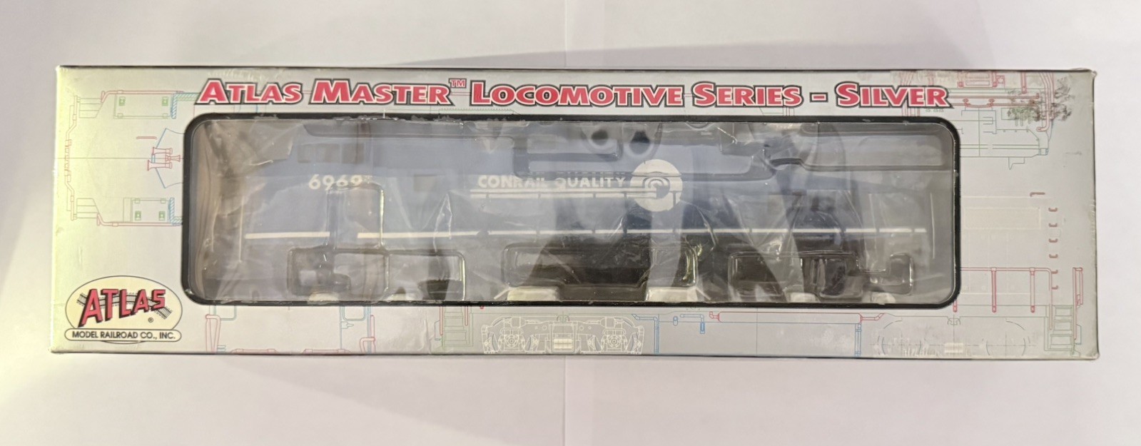 Atlas Master HO Scale Dash 8-40CW Conrail Quality #6969 DCC/DC Custom Built