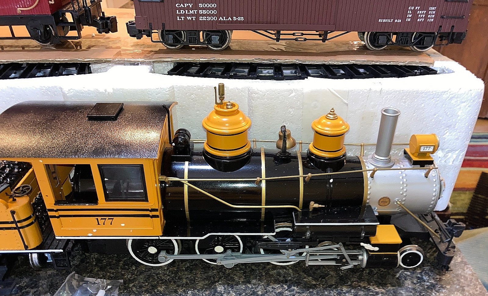 Bachmann “G” Gauge Silverton Flyer Steam Locomotive Freight Set #20141 Runs OB