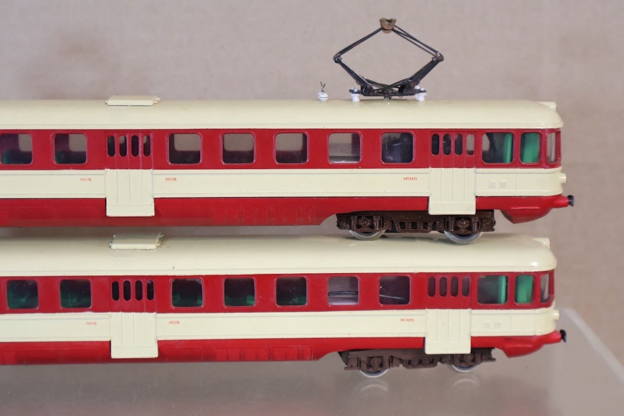 POCHER 810/2L/PO FS TIPPO CLASS ALe 803 ELECTROMOTRICE LOCOMOTIVE 2 CAR SET op