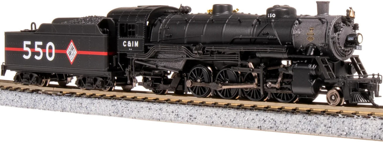 BROADWAY LIMITED 7852 N SCALE USRA LIGHT MIKADO, CIM #550, PARAGON4 SOUND/DC/DCC