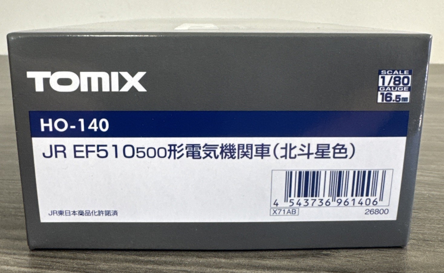 TOMIX HO Gauge #HO-140 JR EF510 500 Electric Locomotive East Japan Railway NIB!