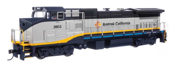Atlas ~ HO Scale ~ GE Dash 8-32BW ~ DC ~ Master Silver ~ Amtrak California #2051
