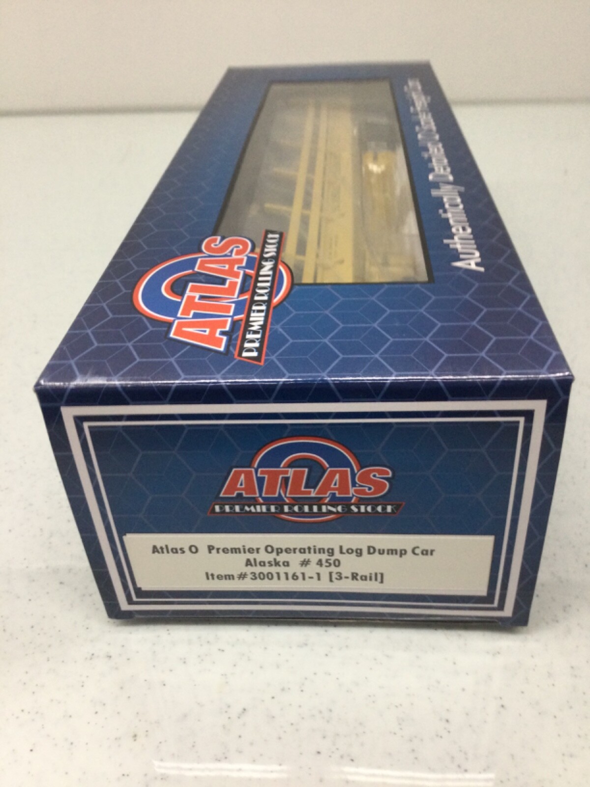 Atlas #3001161 Alaska R.R. Operating Log Dump Car 3 Rail NEW O Scale