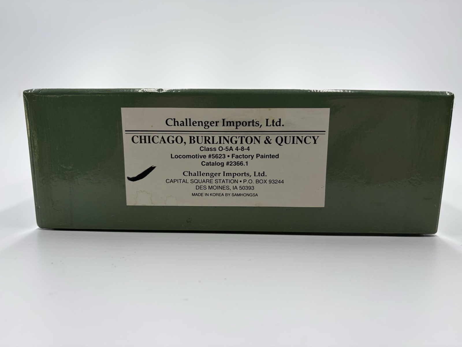 HO Scale Challenger Imports Chicago Burlington And Quincy O-5A 4-8-4 Steam Loco