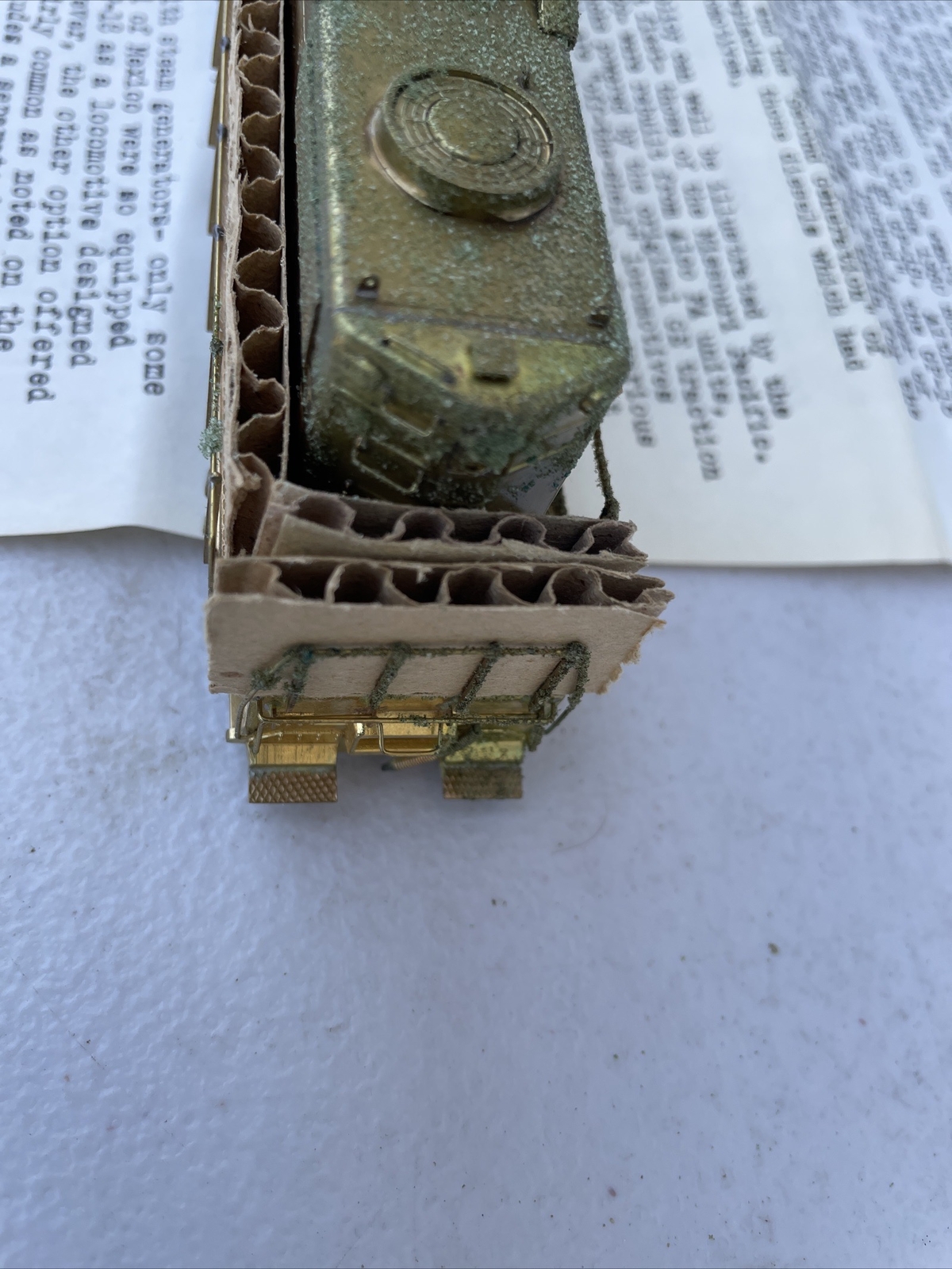 Hallmark Models BRASS EMD GP-18 Low Hood Diesel Locomotive, W/foam Stains