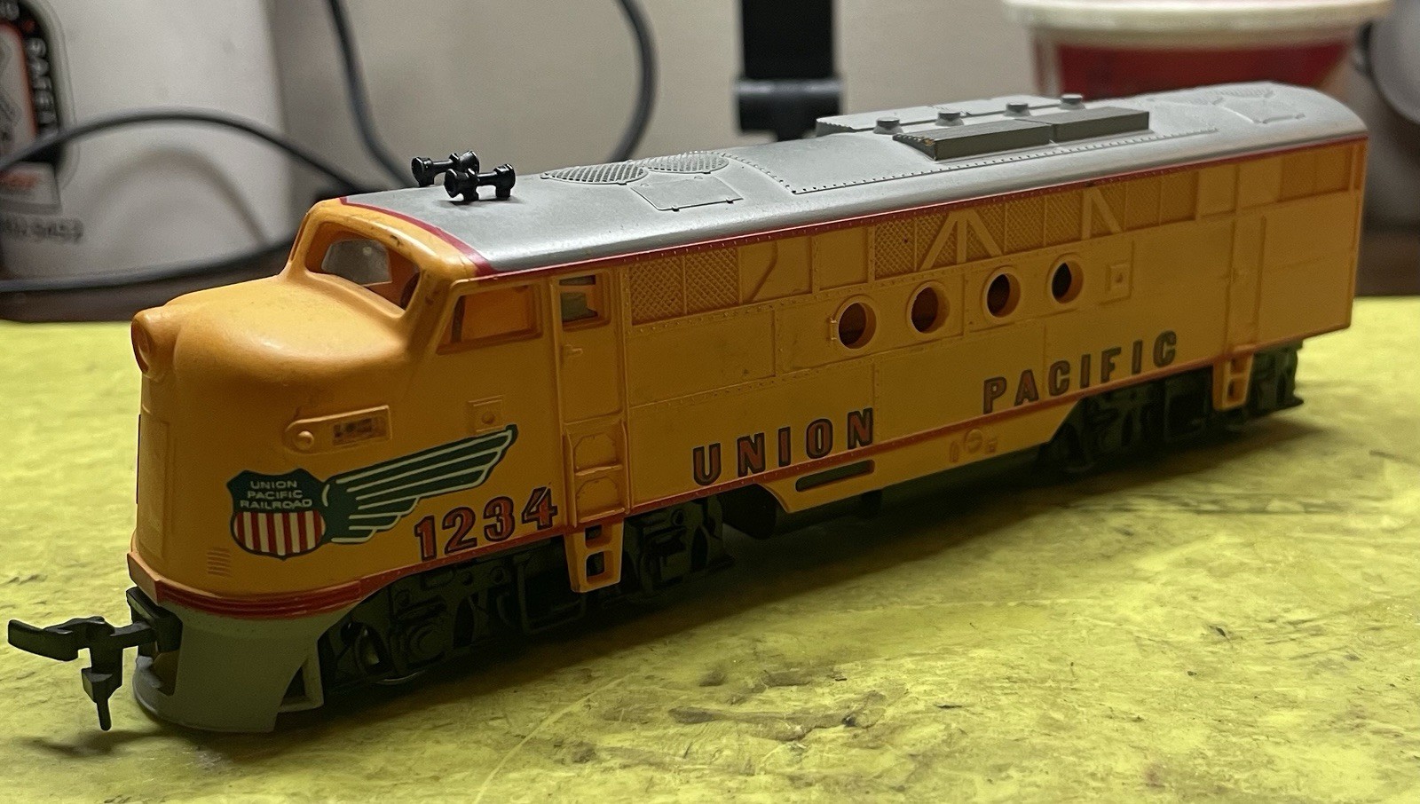 HO Bachmann Union Pacific F3 #1234 Diesel Locomotive Engine Serviced Lot A13