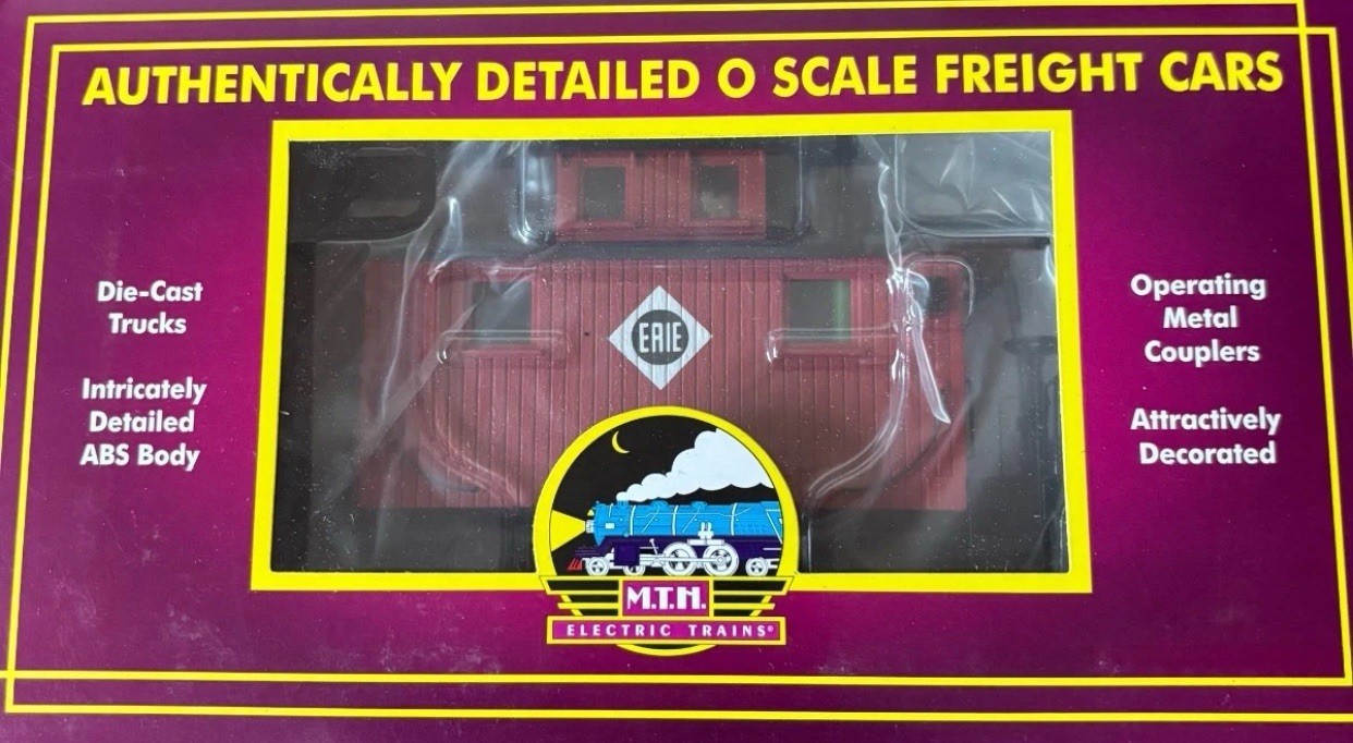 MTH PREMIER ERIE “ANGUS” 0-8-8-0 STEAM ENGINE FREIGHT SET PS3 20-3442-1 O SCALE