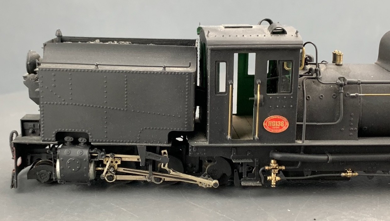 1:43 7MM On2 Backwoods Brass NGG16 Class 2-6-2+2-6-2T Beyer-Garratt RTR O3278