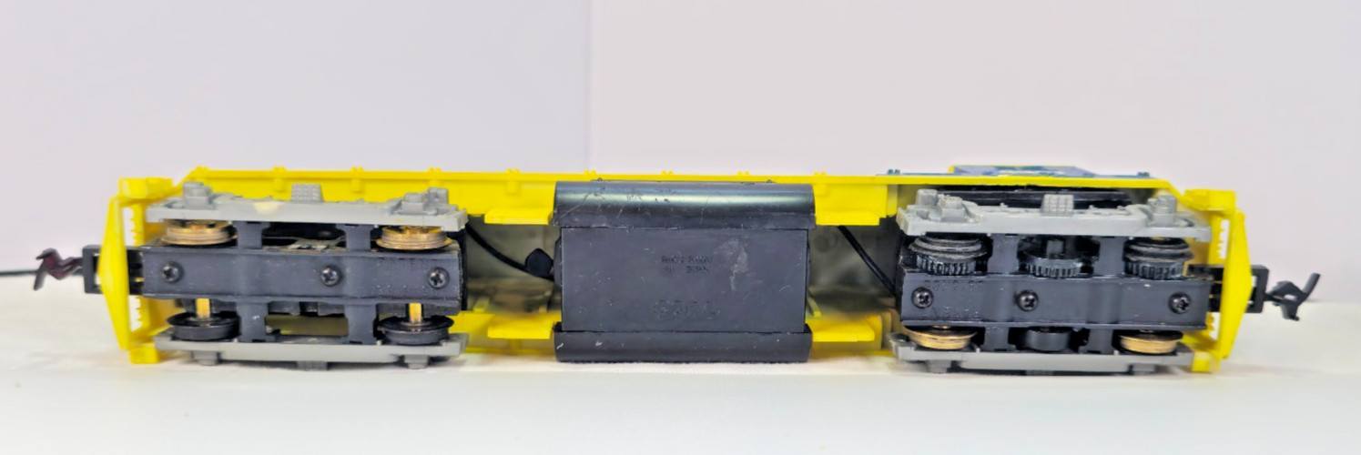 Vntg TYCO HO Virginian Alco C-430 Diesel Locomotive Blue Yellow Hong Kong Tested