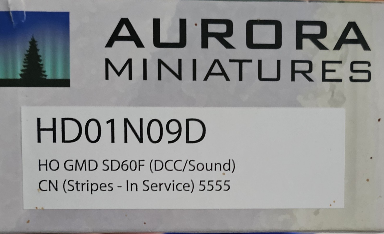 Aurora Miniatures HD01N05D Canadian National SD60F with DCC and Sound