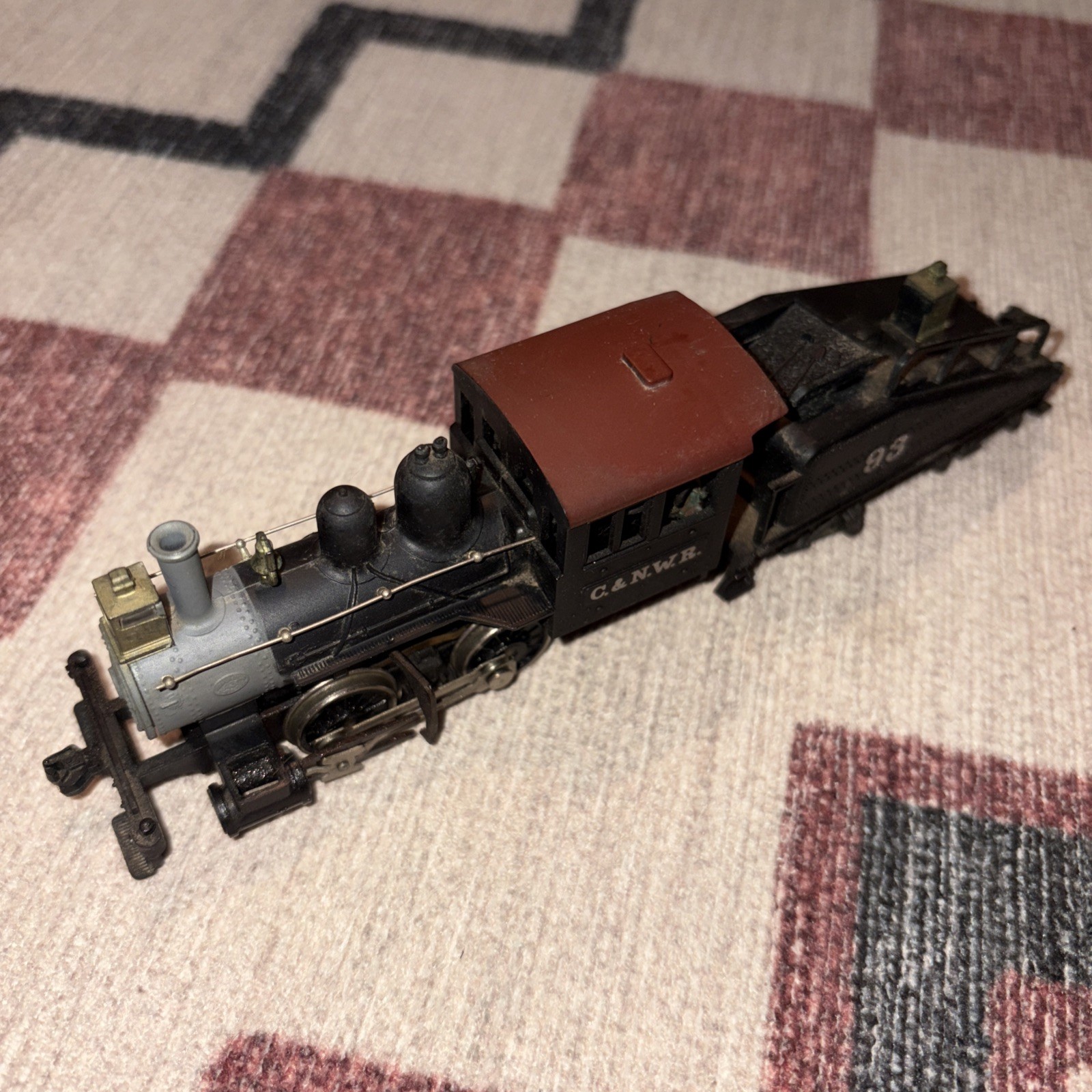 Vintage HO Scale Chicago & North Western C&NW Steam Locomotive & Tender #93