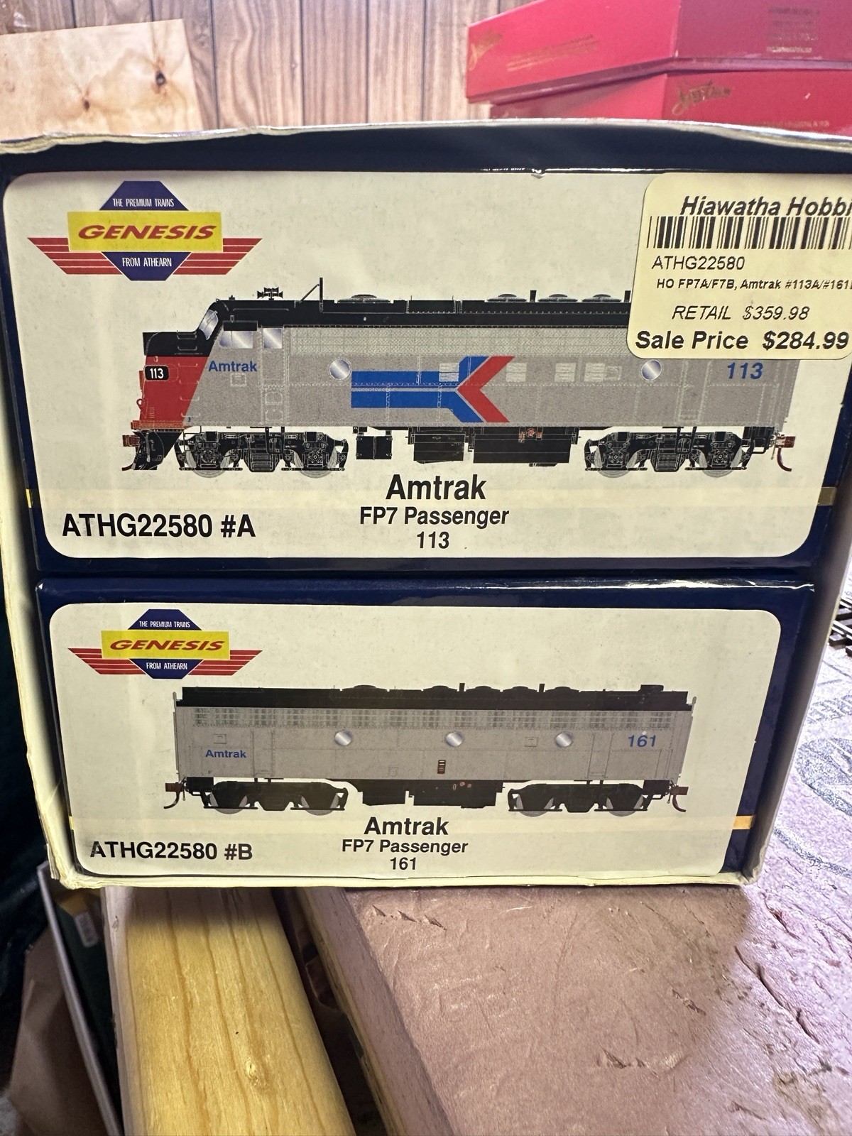 Athearn Genesis G22580 HO Amtrak EMD FP7A/F7B Diesel Loco DC #113A/#161B RARE