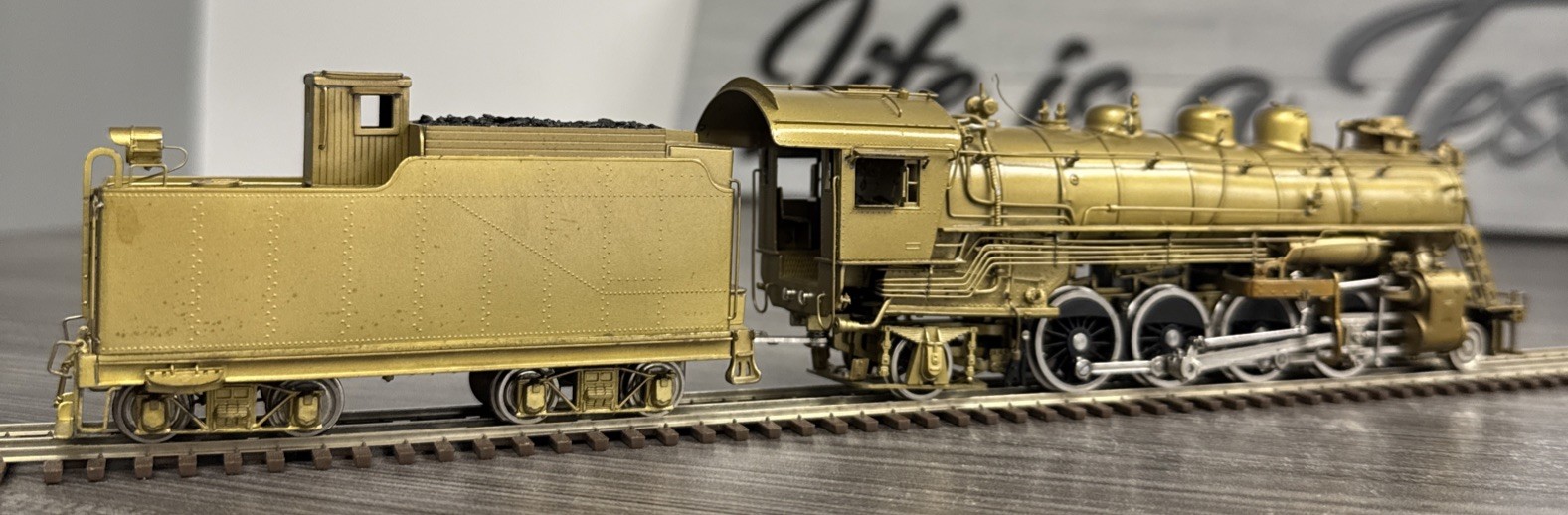 Key Imports HO Brass Mikado D&RGW 2-8-2 K-59 Steam Engine Unpainted & Needs TLC!