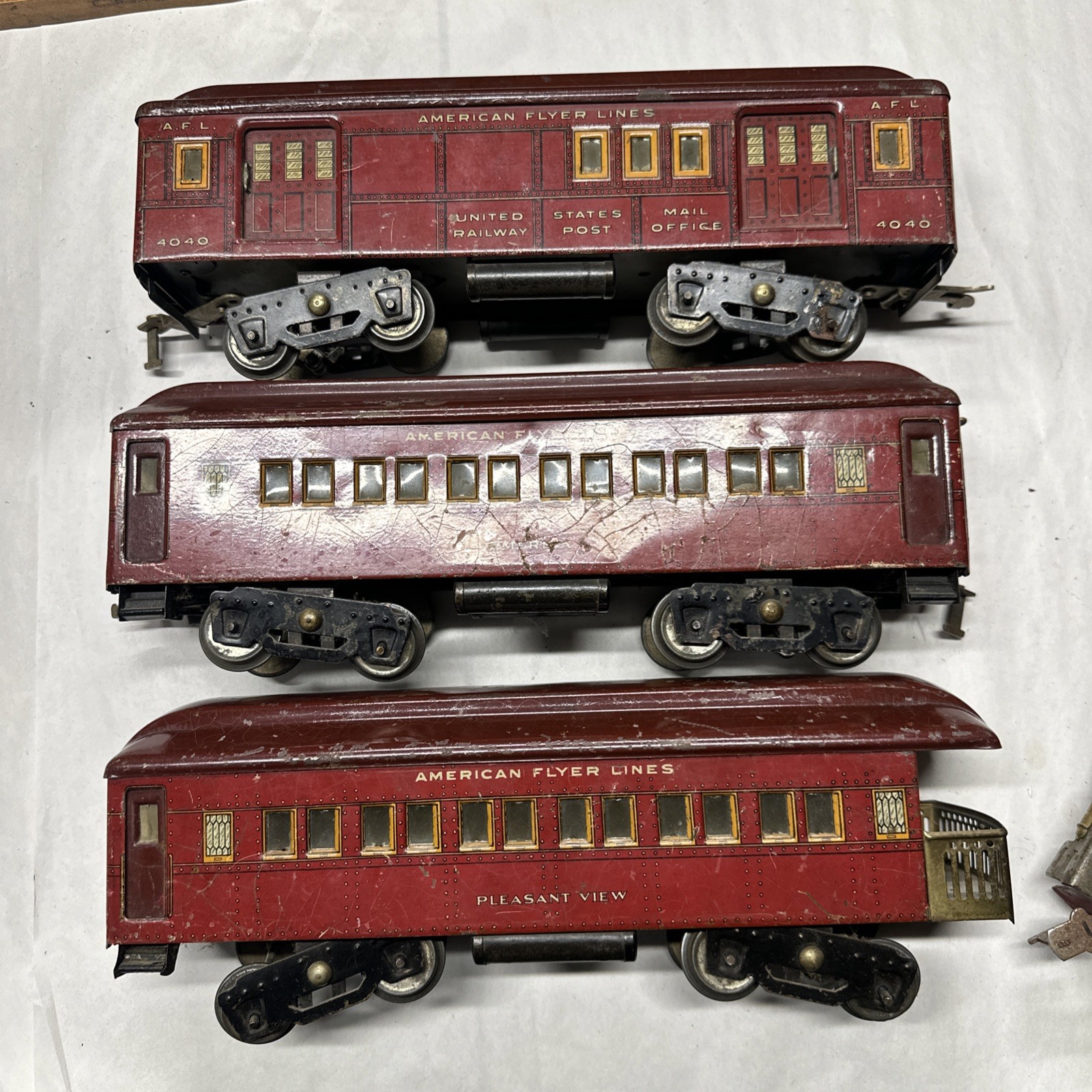 american flyer wide gauge standard prewar 4040 America Pleasant View Tested