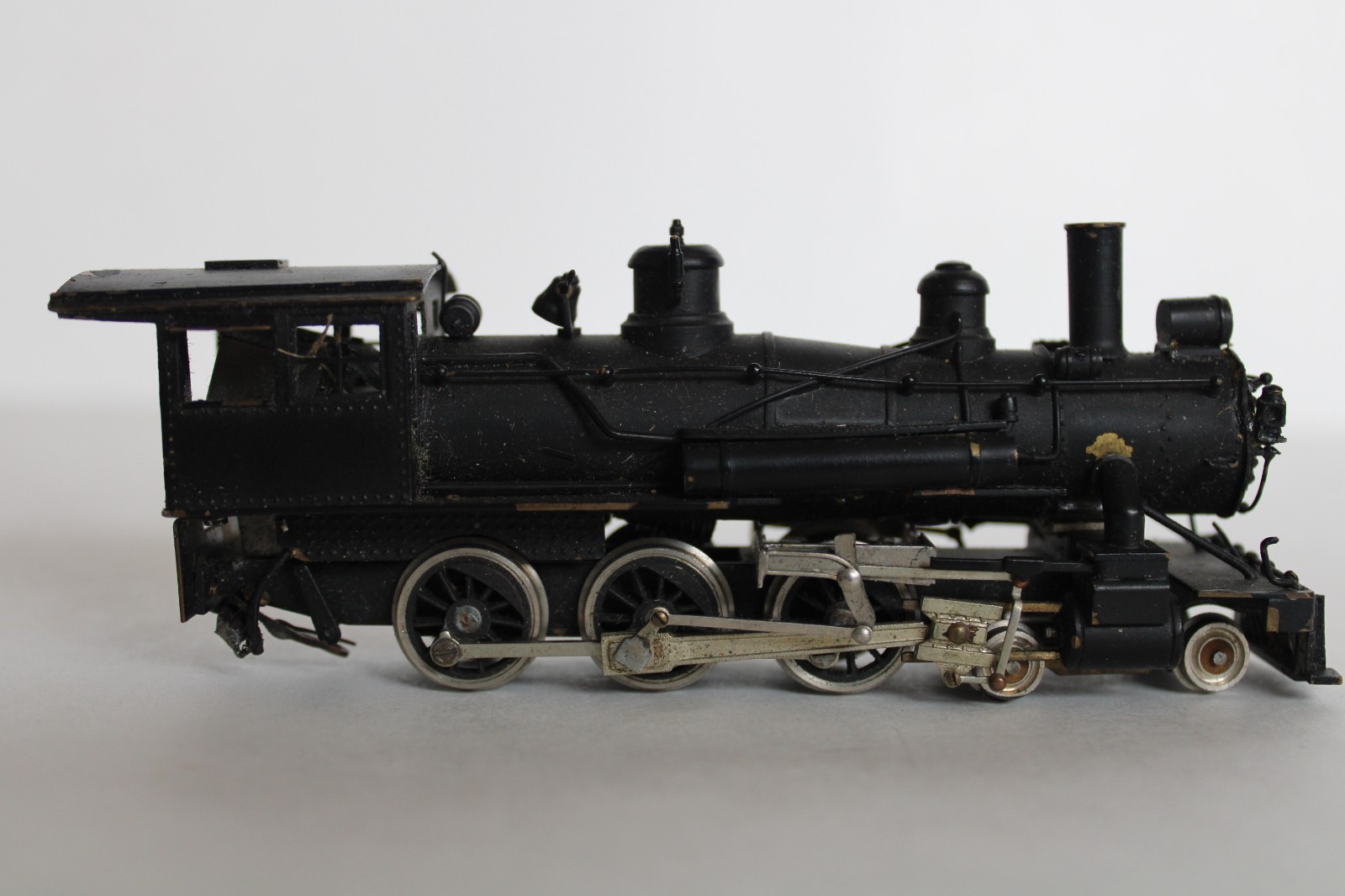 Vintage HO Painted Brass 4-6-0 Locomotive Engine & Tender, Japan