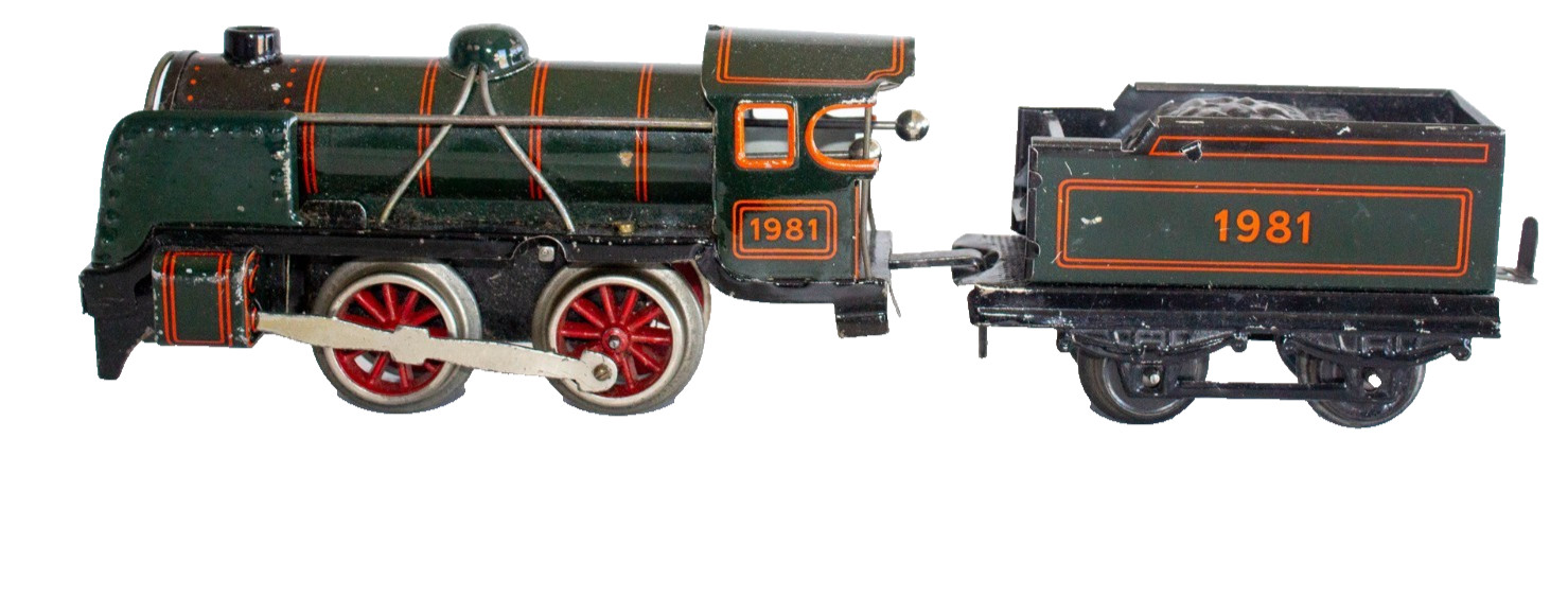 Vintage 1938-1940 Johann Distler #1981 0-gauge Clockwork Locomotive