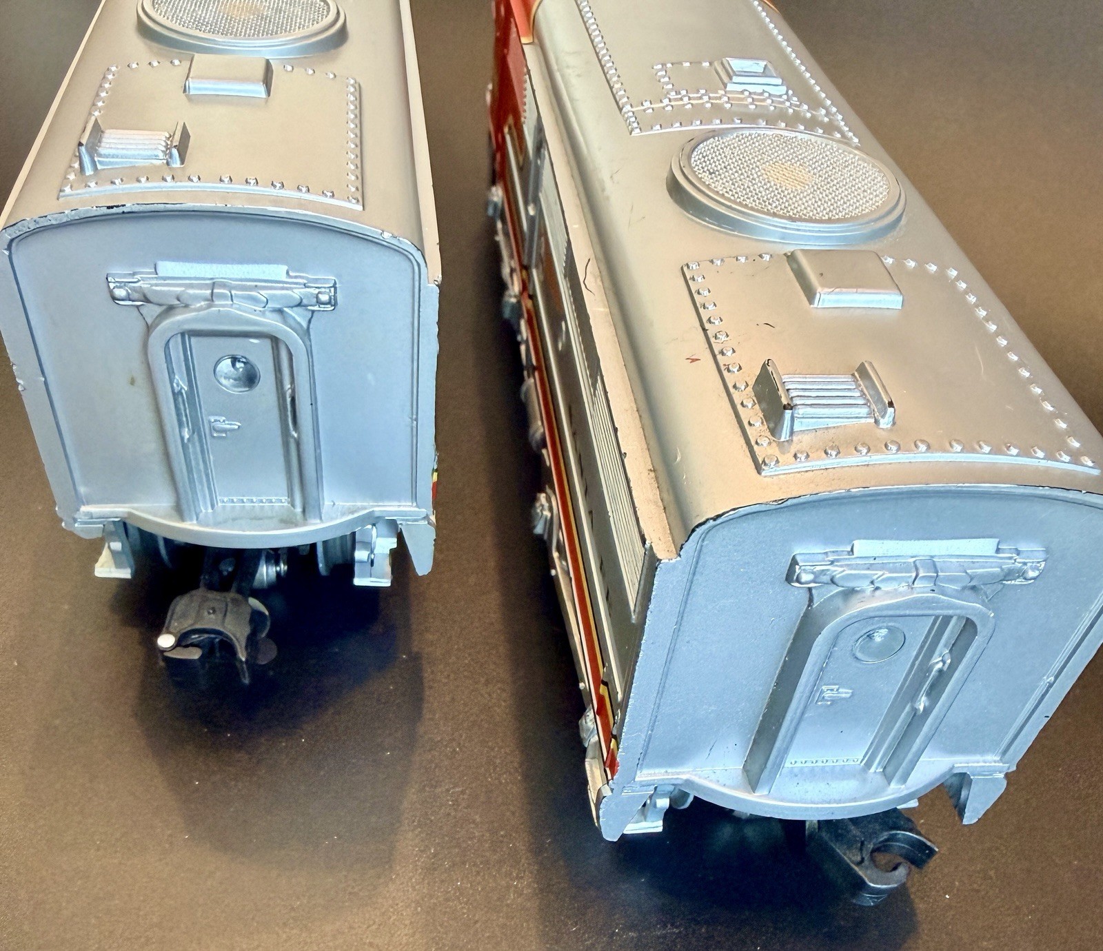 K-Line Santa Fe Alco A-A Diesel Locomotive Set 2126 Powered 2128 Dummy O Gauge