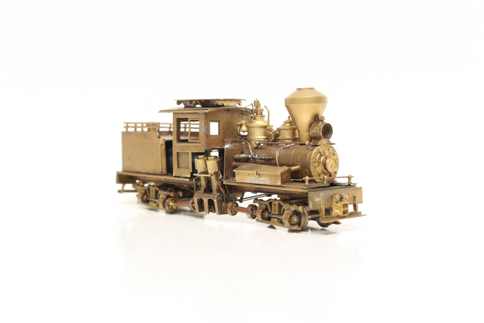 HON3 BRASS WESTSIDE WMC CLASS A 20 TON 2 TRUCK SHAY BACKDATED FLUTED DOMES MORE!
