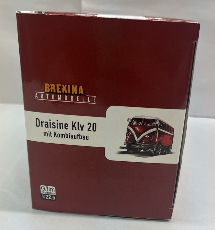 Brekina Draisine Klv 20 mit Kombiaufbau Uhlenbrock digital NEW TRAIN MIB VW VAN