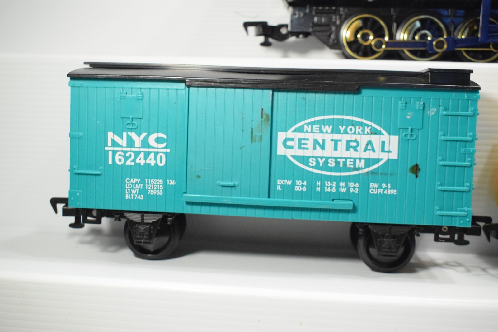 GARDEN RAILROAD TRAIN ENGINE BOXCAR CABOOSE G GAUGE 1:22.5 SCALE 5PC INCOMPLETE