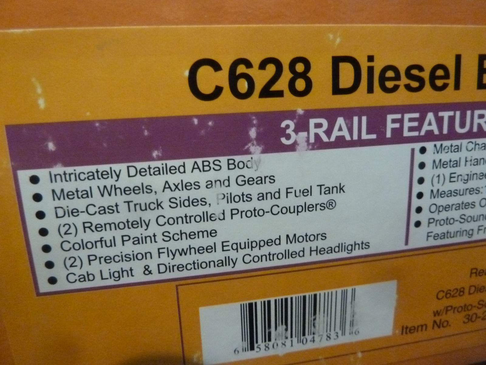 MTH RAILKING O-GAUGE 30-2302-1 READING C628 Diesel Locomotive BRAND NEW
