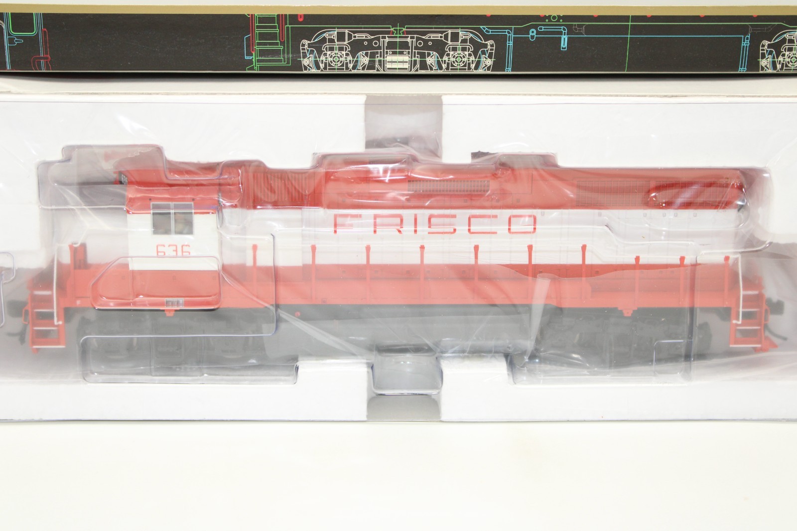 Atlas Master HO Scale Frisco EMD GP38 Low Nose Locomotive #636 DCC NOS Sealed
