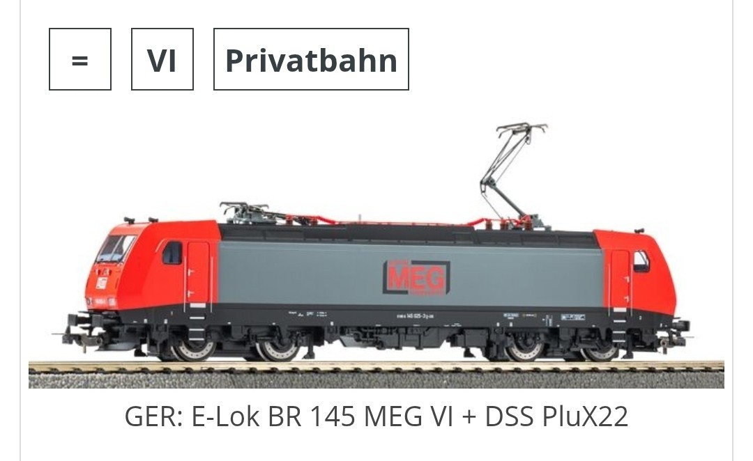 Piko MEG BR 145 Electric Locomotive 57976 HO Scale DCC Ready