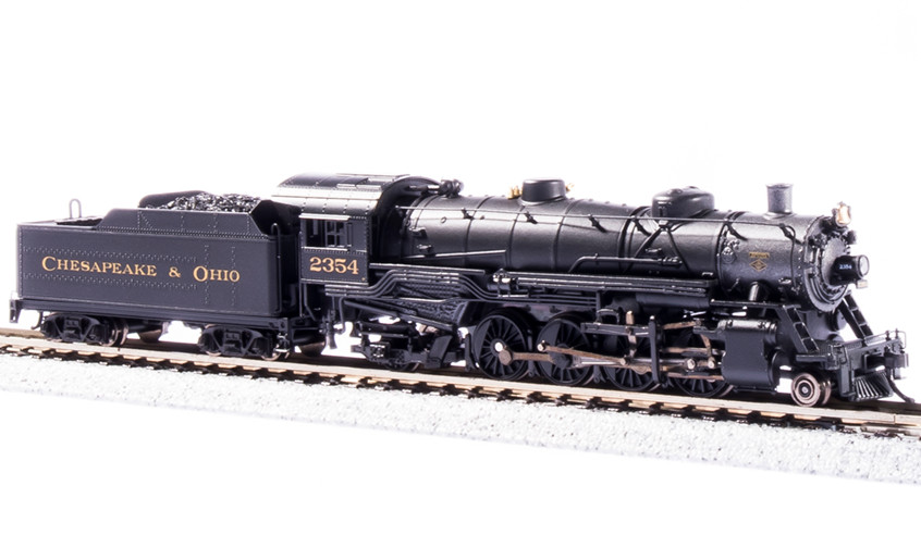 BROADWAY LIMITED 3987 N SCALE USRA Light Mikado C&O 2361 Paragon4 Sound/DC/DCC