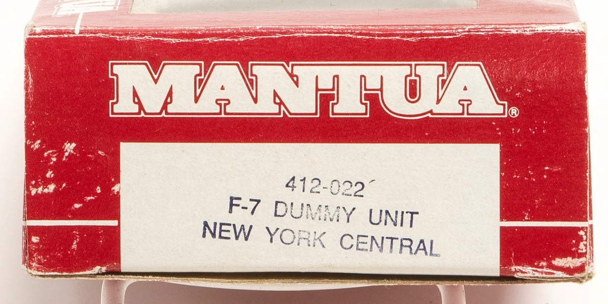 HO EMD F7B NYC New York Central DUMMY UNIT NIB NOS # 412-022