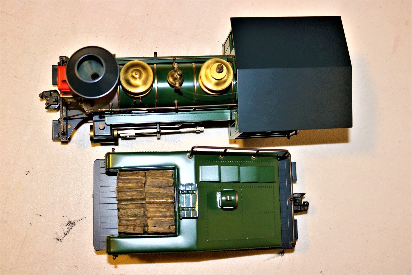 @@@ MINTISH RARE G scale Brass DELTON Southern Pacific GREEN SP 0-4-0 #7 Ser#114