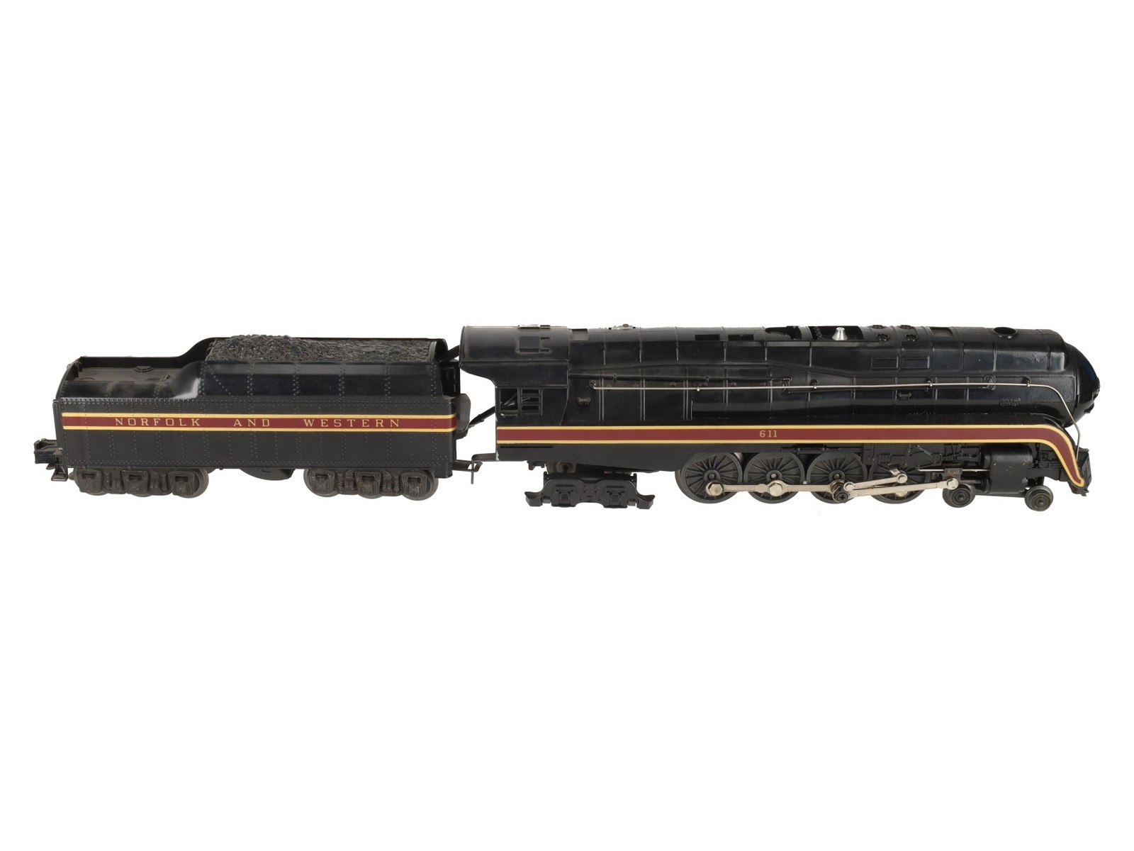 Lionel 6-8100 O Gauge Norfolk & Western 4-8-4 Steam Locomotive & Tender #611 EX